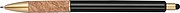 Ball pen with cork grip zone