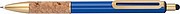 Ball pen with cork grip zone