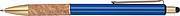 Ball pen with cork grip zone
