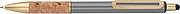 Ball pen with cork grip zone