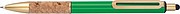 Ball pen with cork grip zone