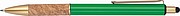 Ball pen with cork grip zone