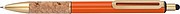 Ball pen with cork grip zone