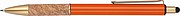 Ball pen with cork grip zone