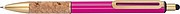 Ball pen with cork grip zone