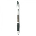 Ball pen with rubber grip, transparent grey