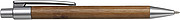 Ballpen with bamboo barrelSilver