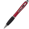 Ballpen with black ink and rubber tip. Red