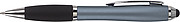 Ballpen with black rubber grip and stylus