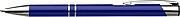 Ballpen with blue ink.Cobalt blue