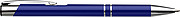 Ballpen with blue ink.Cobalt blue