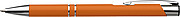 Ballpen with blue ink.Orange
