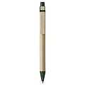 Ballpen with card barrelGreen