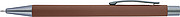 Ballpen with rubber finish