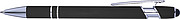 Ballpen with rubber finish
