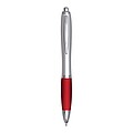 Ballpoint pen, silver|red