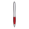 Ballpoint pen, silver|red