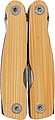 Bamboo 9-piece pocket knife with key ring.