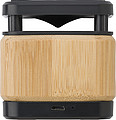 Bamboo and ABS wireless speaker and charger