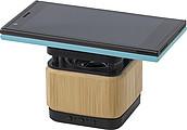Bamboo and ABS wireless speaker and charger