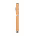 Bamboo barrel roller ball pen