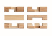 Bamboo brain teaser puzzle