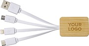 Bamboo charging cable