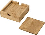 Bamboo coaster set