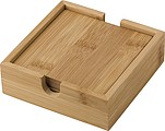 Bamboo coaster set