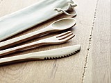 Bamboo cutlery set
