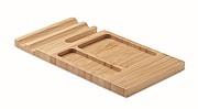 Bamboo desk phone stand