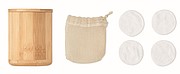 Bamboo fibre cleansing pad set