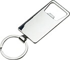 Bamboo key ring with bottle opener, brown