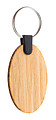 bamboo keyring, oval