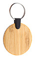 bamboo keyring, round