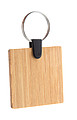 bamboo keyring, square