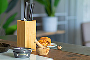 bamboo knife block