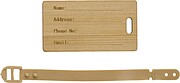 Bamboo luggage tag Shawn
