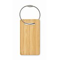 Bamboo luggage tag, wood