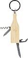 Bamboo multitool keychain Inaya, brown