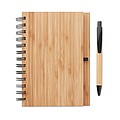 Bamboo notebook with pen