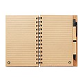 Bamboo notebook with pen
