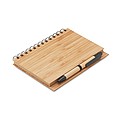 Bamboo notebook with pen