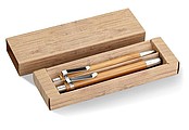 Bamboo pen and pencil set, wood