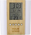 Bamboo penholder with clock