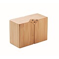 Bamboo salt & pepper set, wood