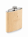 Bamboo slim hip flask 175ml
