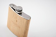 Bamboo slim hip flask 175ml