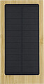 Bamboo solar power bank Elz, brown