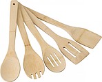 Bamboo spatulas, set of five.